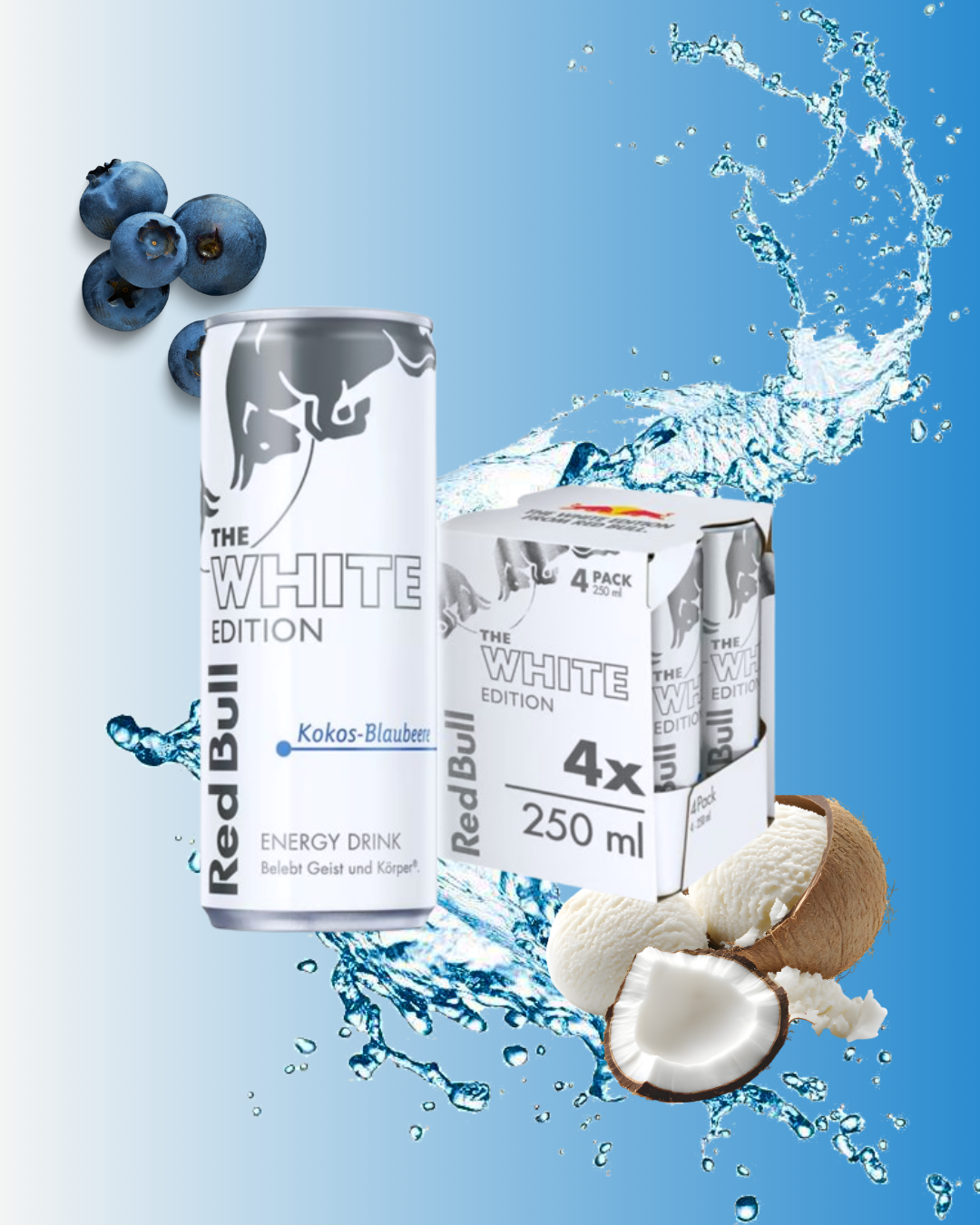 Red Bull MULTIPACK THE WHITE EDITION 4x 0,25l