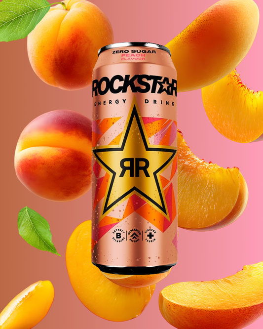 Rockstar Peach ZERO SUGAR 500ml