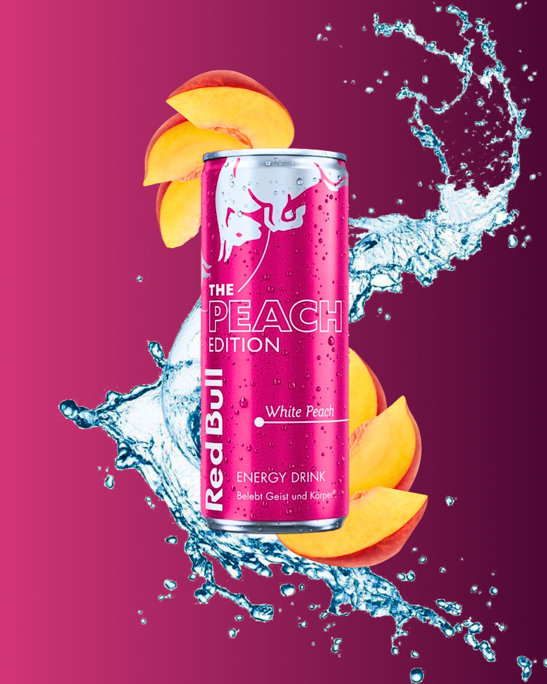 THE PEACH EDITION Red Bull White Peach