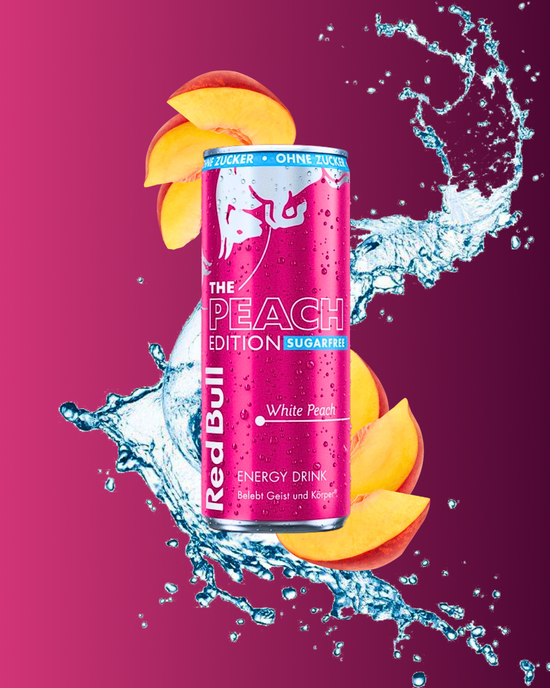 THE PEACH EDITION Red Bull White Peach SUGARFREE