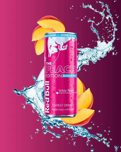 THE PEACH EDITION Red Bull White Peach SUGARFREE
