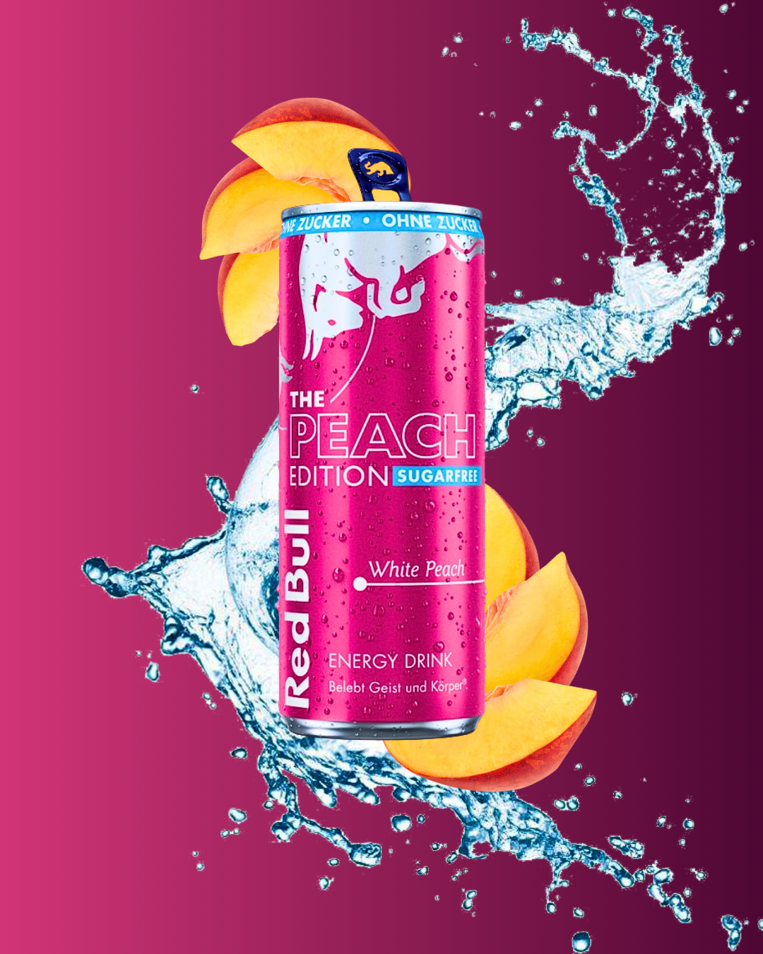 THE PEACH EDITION Red Bull White Peach SUGARFREE